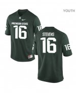 Youth Michigan State Spartans NCAA #16 Joe Stevens Green Authentic Nike Stitched College Football Jersey AB32K76WH